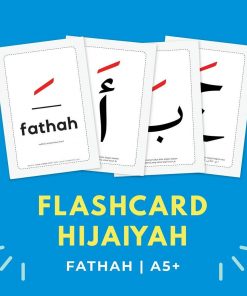 Flashcard Huruf Hijaiyah Fathah A5 by Lumalumi