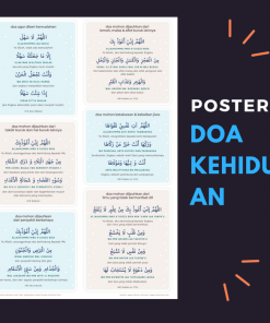 Poster Doa Kehidupan: Doa Harian Wirid Sehari-hari